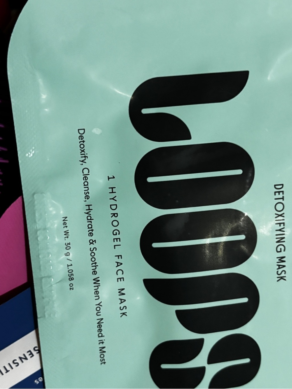Detoxifying Hydrogel Face Mask - Mint Green